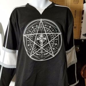 IN THIS MOMENT Pentacle Hockey Jersey Shirt LARGE NEW AUTHENTIC USA 2018 TOUR